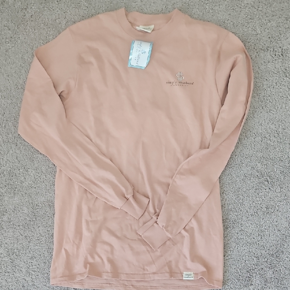 Women's Simply Southern Pink Dog Long Sleeve Shirt